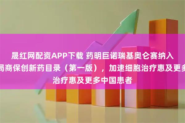 晟红网配资APP下载 药明巨诺瑞基奥仑赛纳入国家医保局商保创新药目录（第一版），加速细胞治疗惠及更多中国患者
